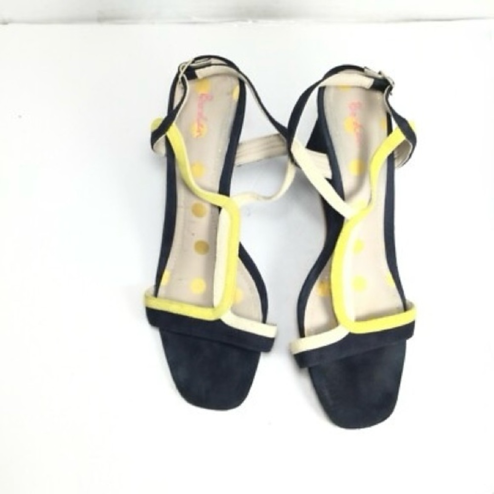 Boden Blue and Yellow Open-Toe Sandals